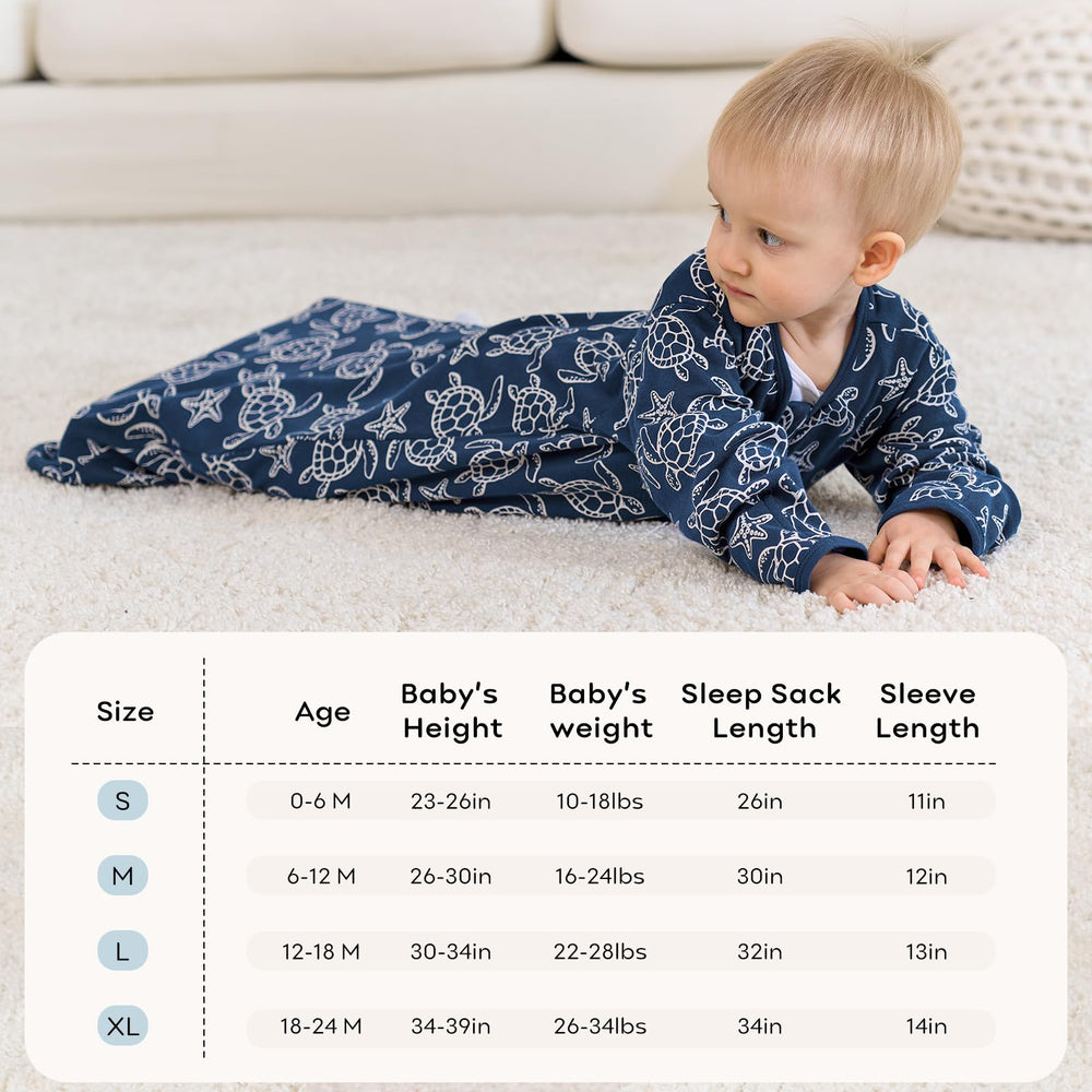 Zipper guard on Unnivoll sleep sack protecting baby's chin