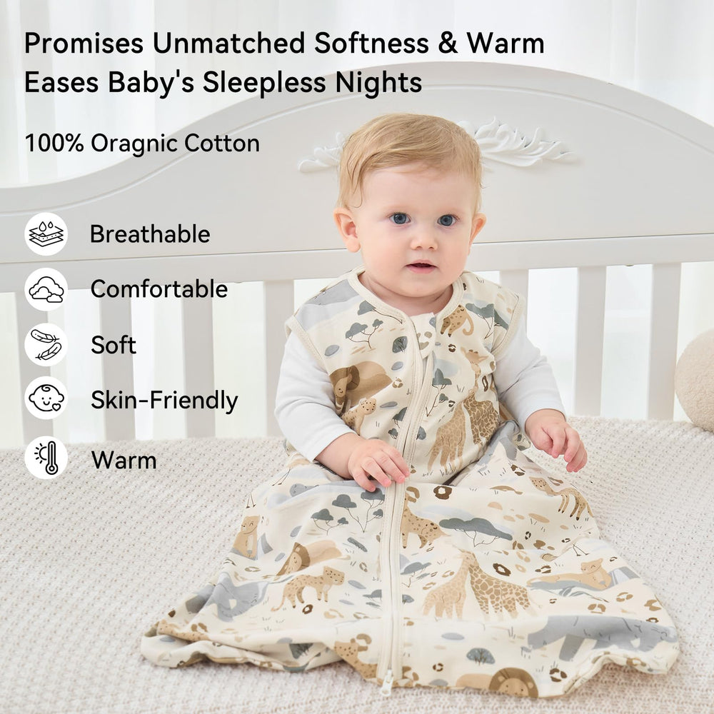 Unnivoll Sleep Sack zipper close enables quick night-time diaper changes