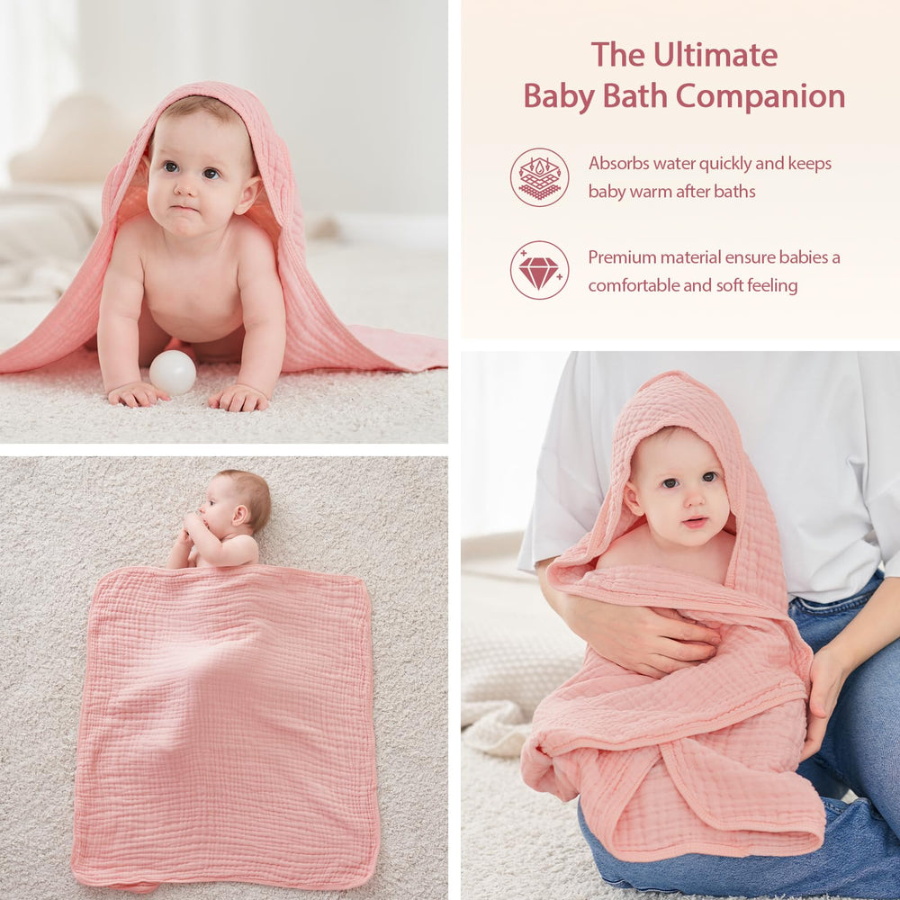 Unnivoll baby towel CPSC-certified safety features reassure parents during bath time