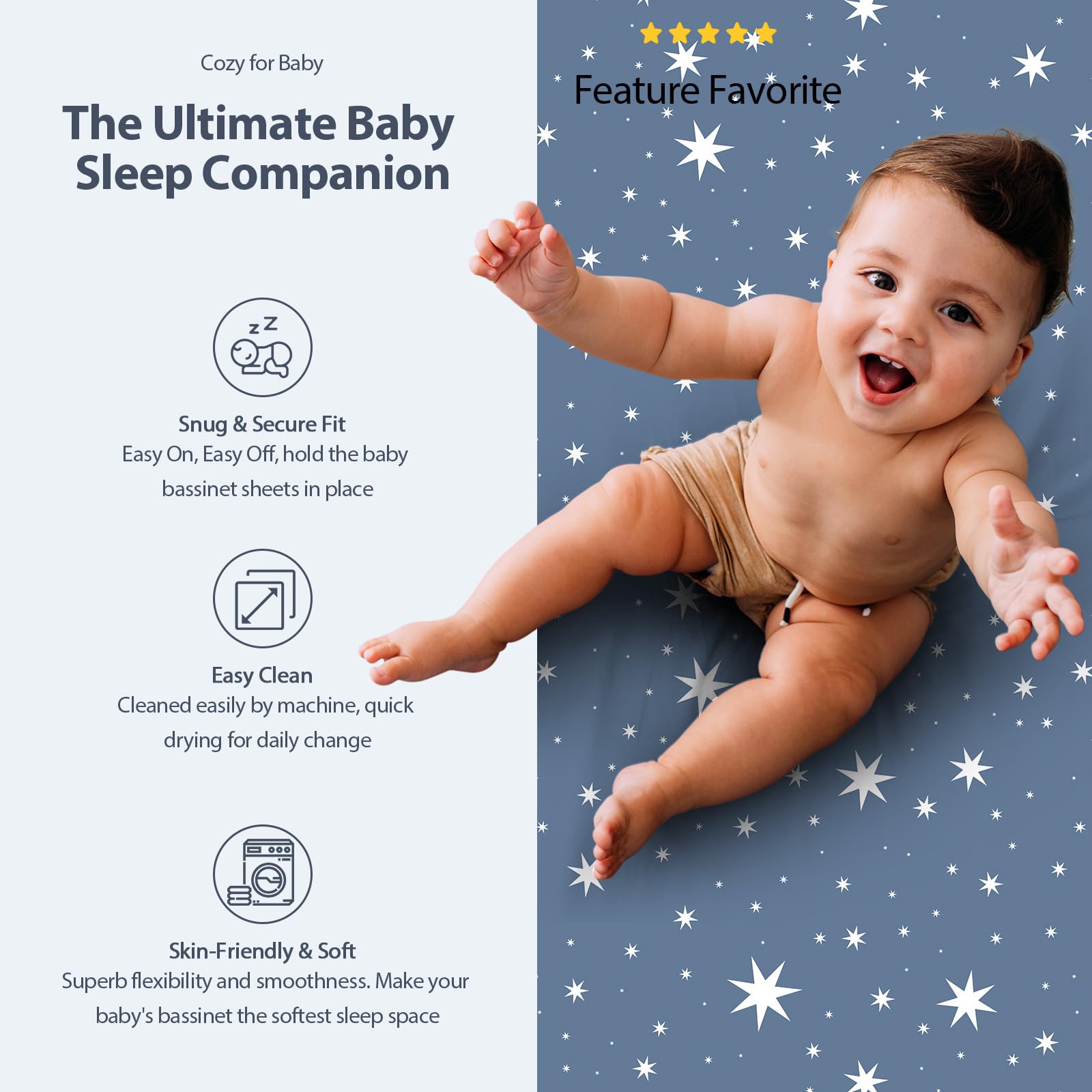 Unnivoll five-inch pocket keeps sheets centered on most mattresses.