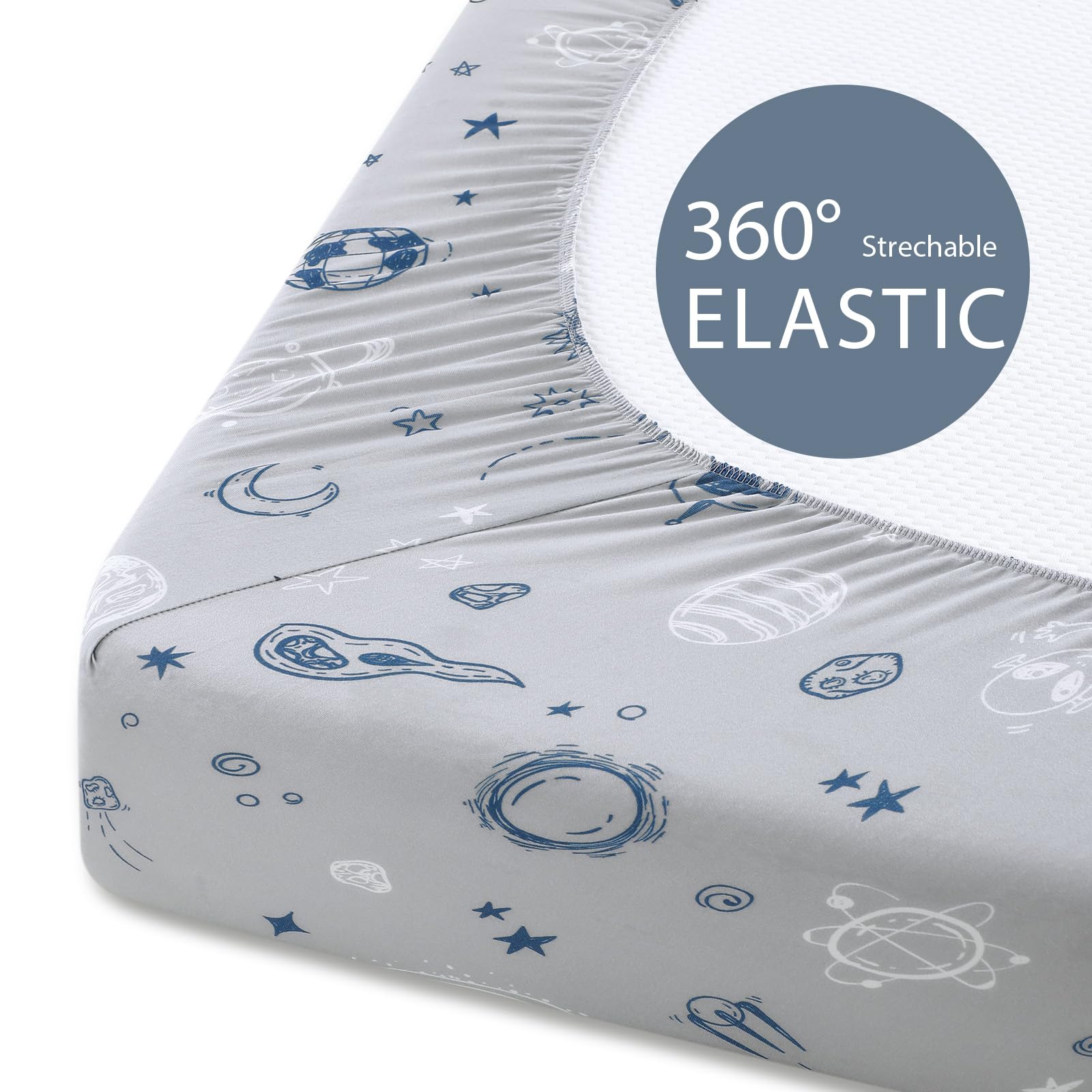 Unnivoll bassinet sheets fit rectangle, round, oval, and hourglass shapes.