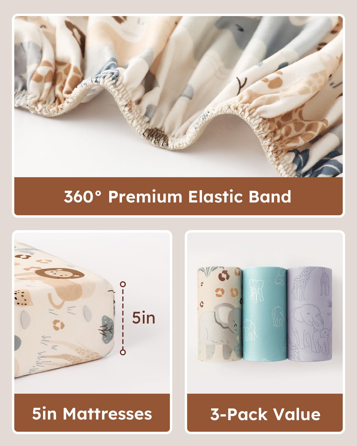 Unnivoll easy-install elastic band shown for quick, snug fits