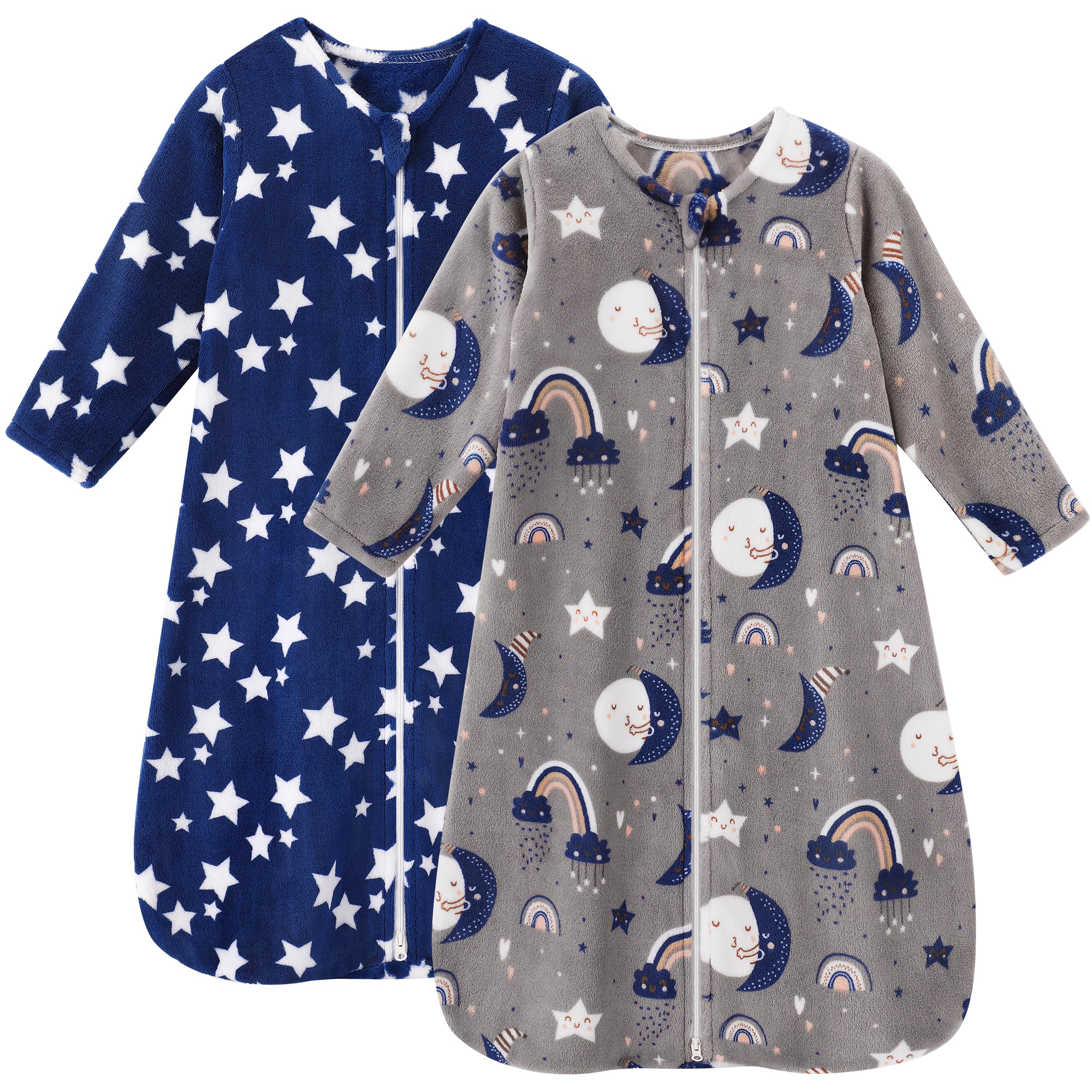 Unnivoll fleece sleep sack front view for baby warmth and safe sleep.