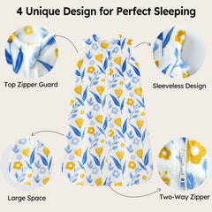 Unnivoll sleep sack with soft interior for gentle skin contact.