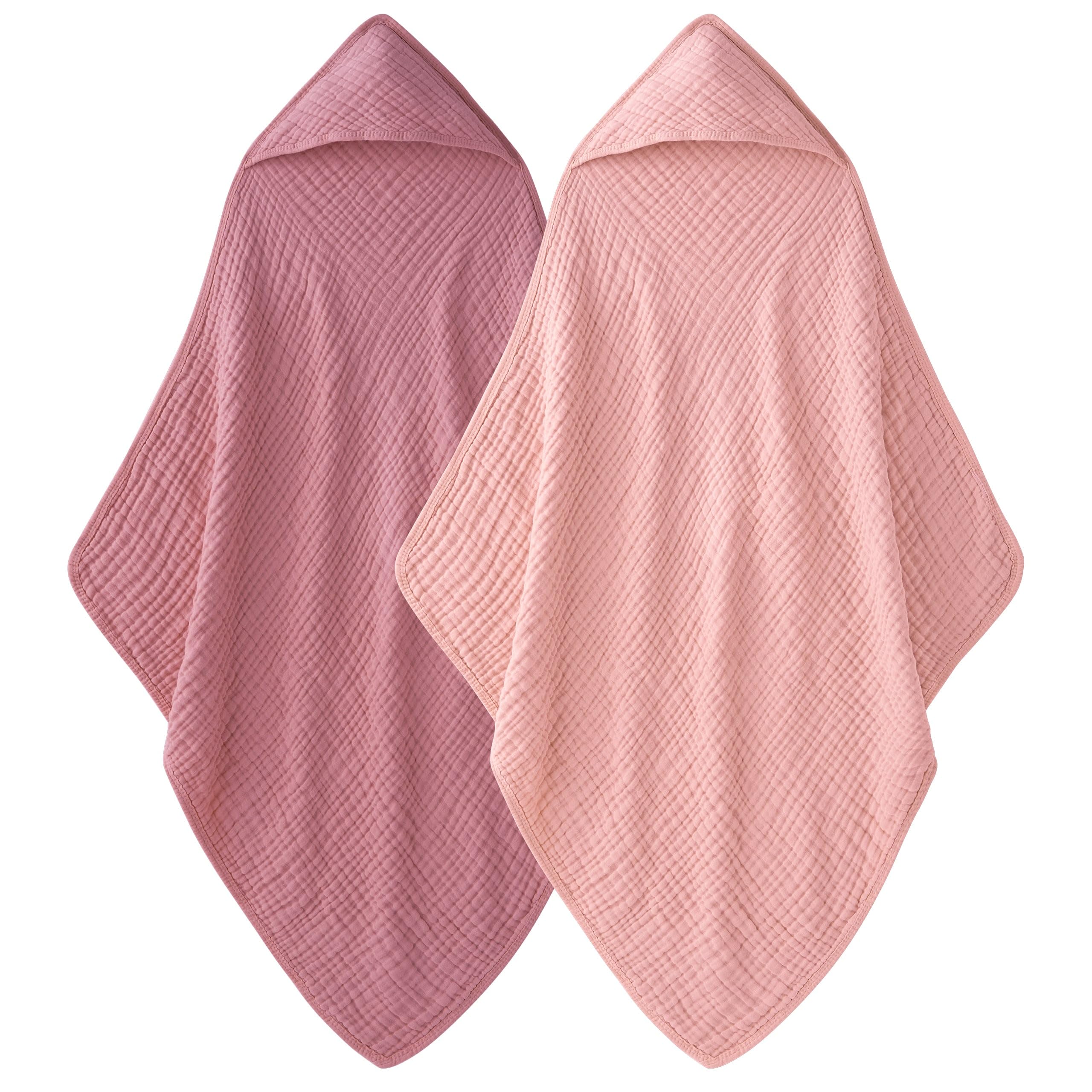 Unnivoll hooded baby towel 2pack soft muslin for newborns providing gentle warmth