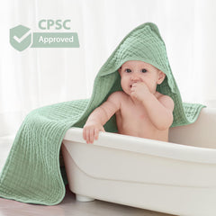 Unnivoll hooded baby towel 6 layer design for high absorbency