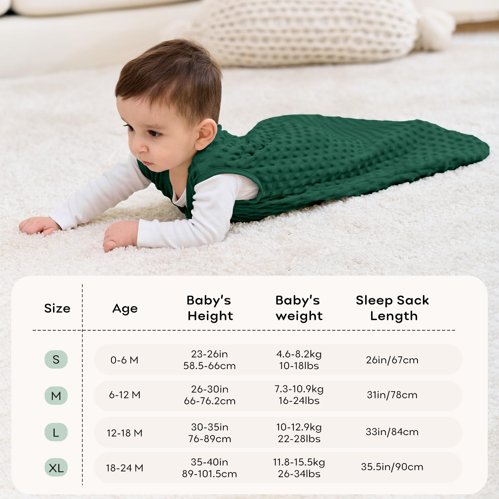 Unnivoll machine-washable sleep sack - durable for frequent use
