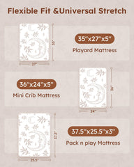 Unnivoll mini-crib sheets soft microfiber close-up emphasizes baby-soft comfort.
