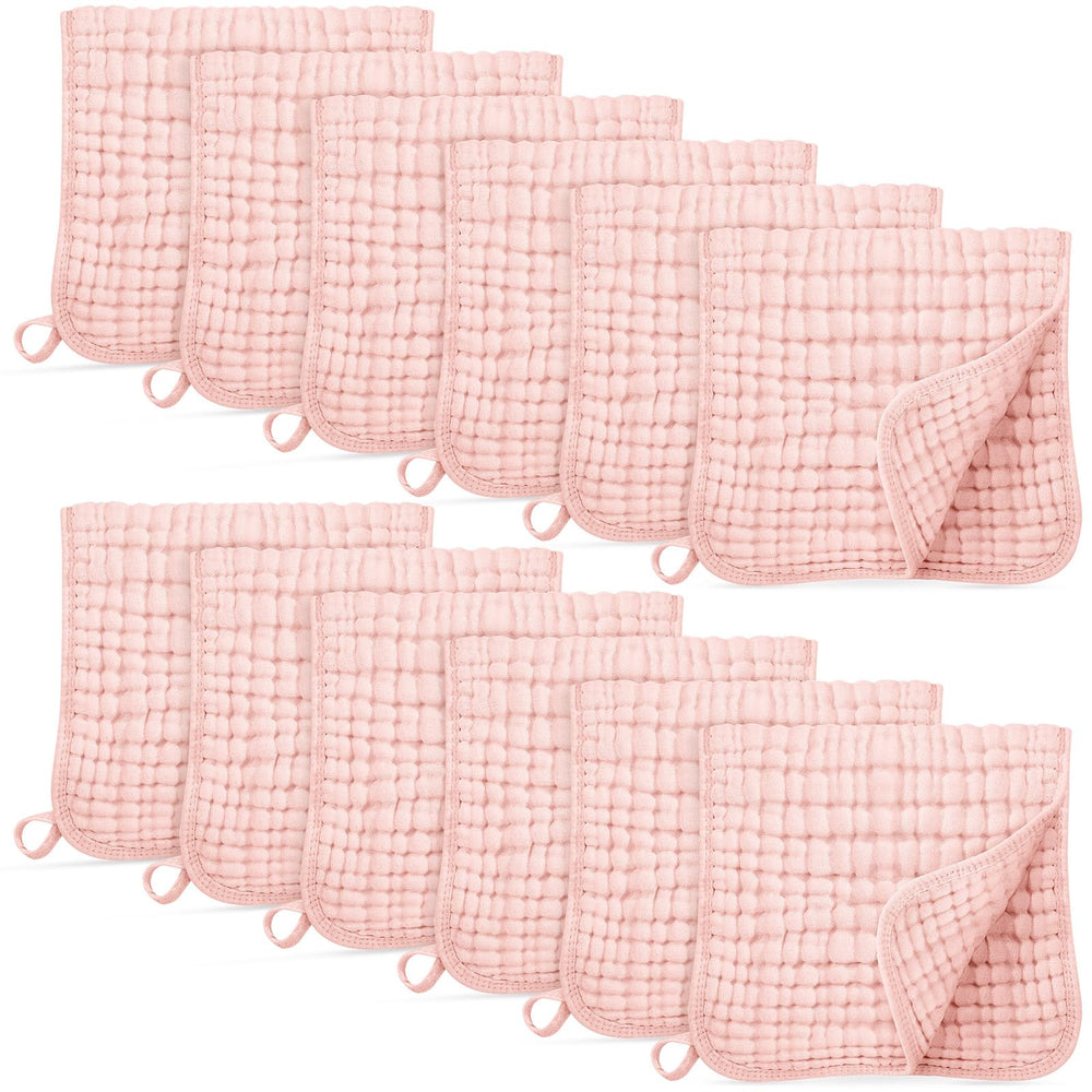 Unnivoll muslin burp cloth with 6-layer absorbent design for catching spills during feeding.