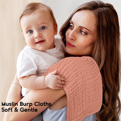Unnivoll six-layer absorbent muslin cloths handle spills and dribbles with ease.