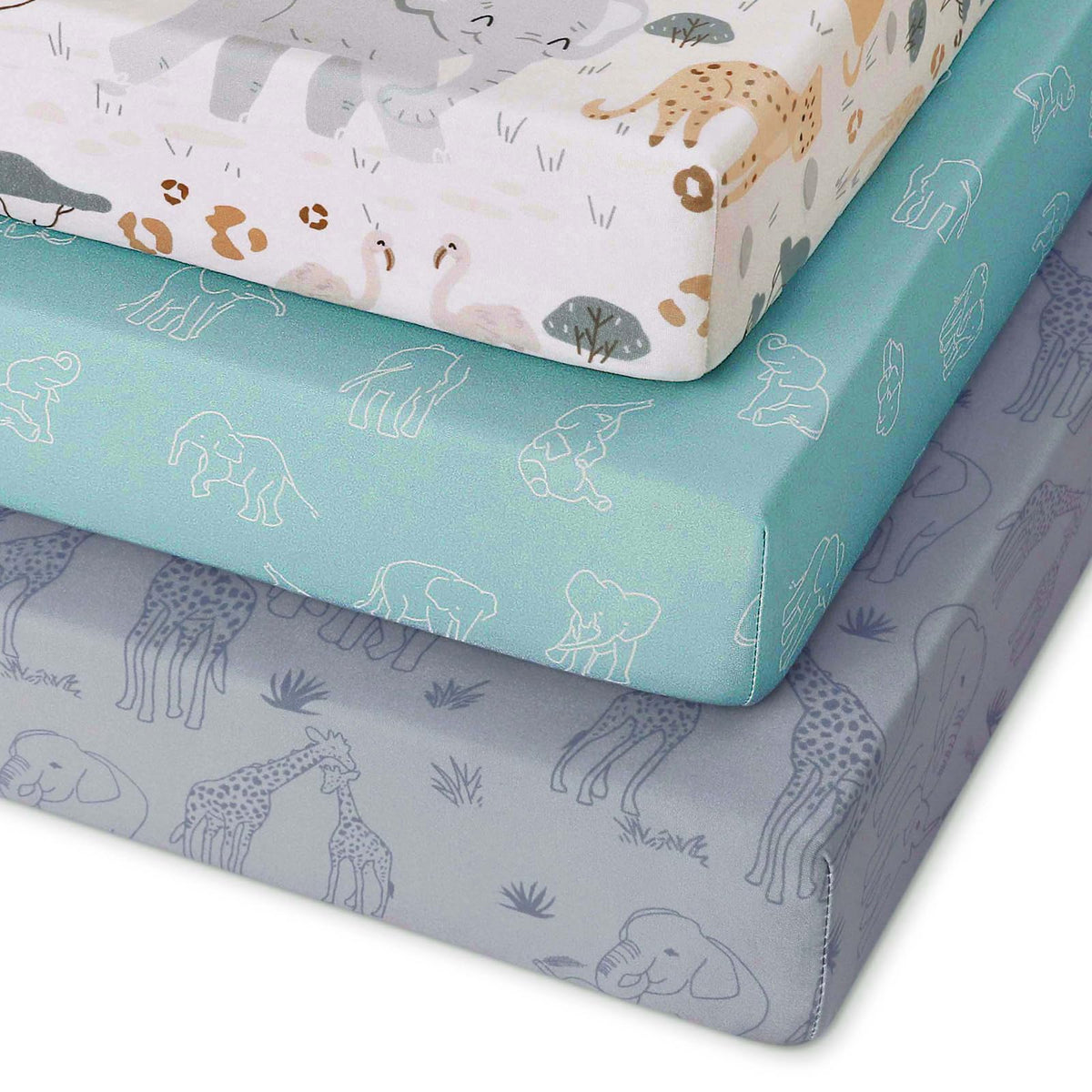 Unnivoll pack and play sheets folded for quick changes and storage