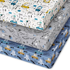 Unnivoll Pack and Play Sheets fit 38x26 securely for compact mini crib mattresses.