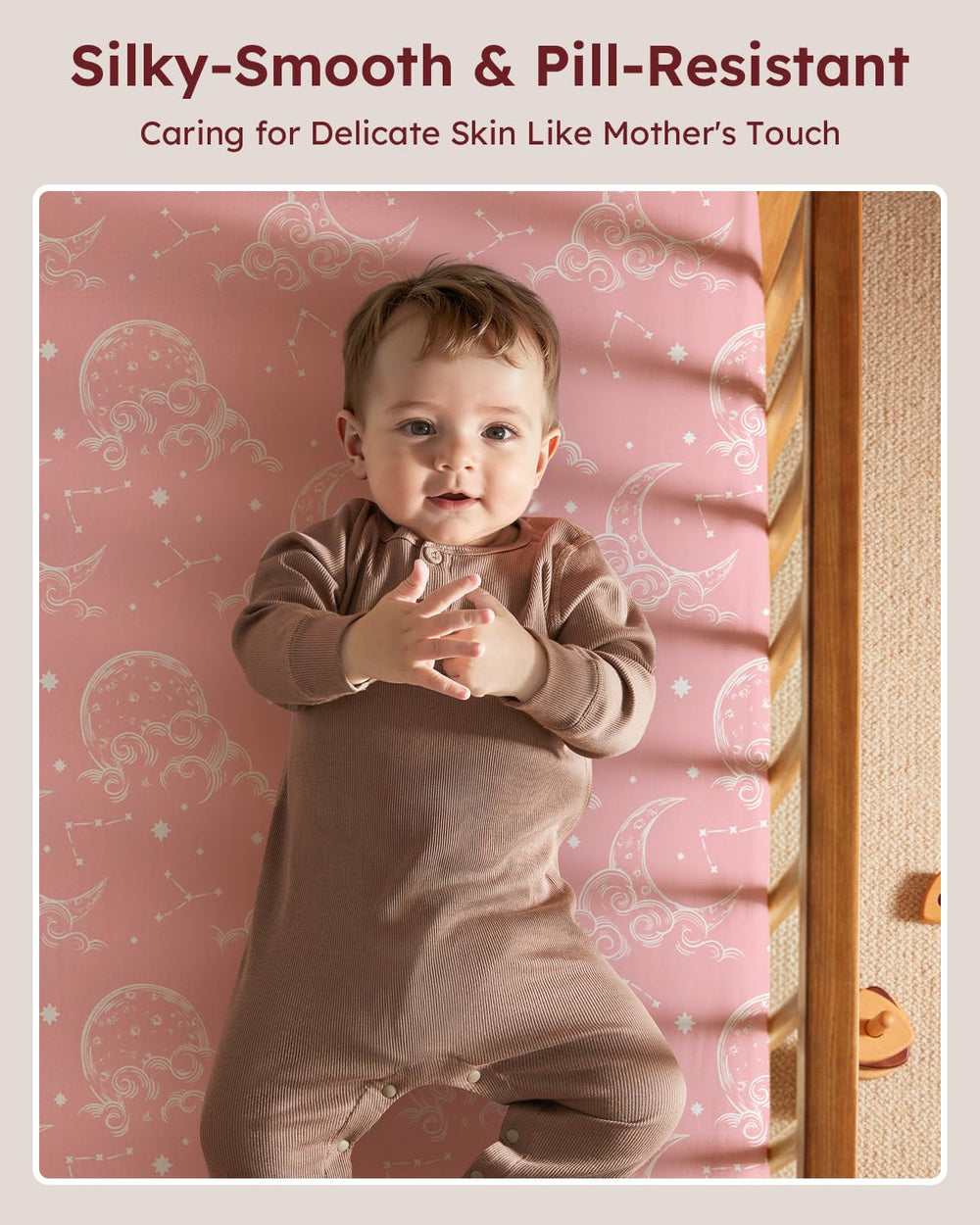 Unnivoll pack n play sheets with 5-inch pocket for secure fit