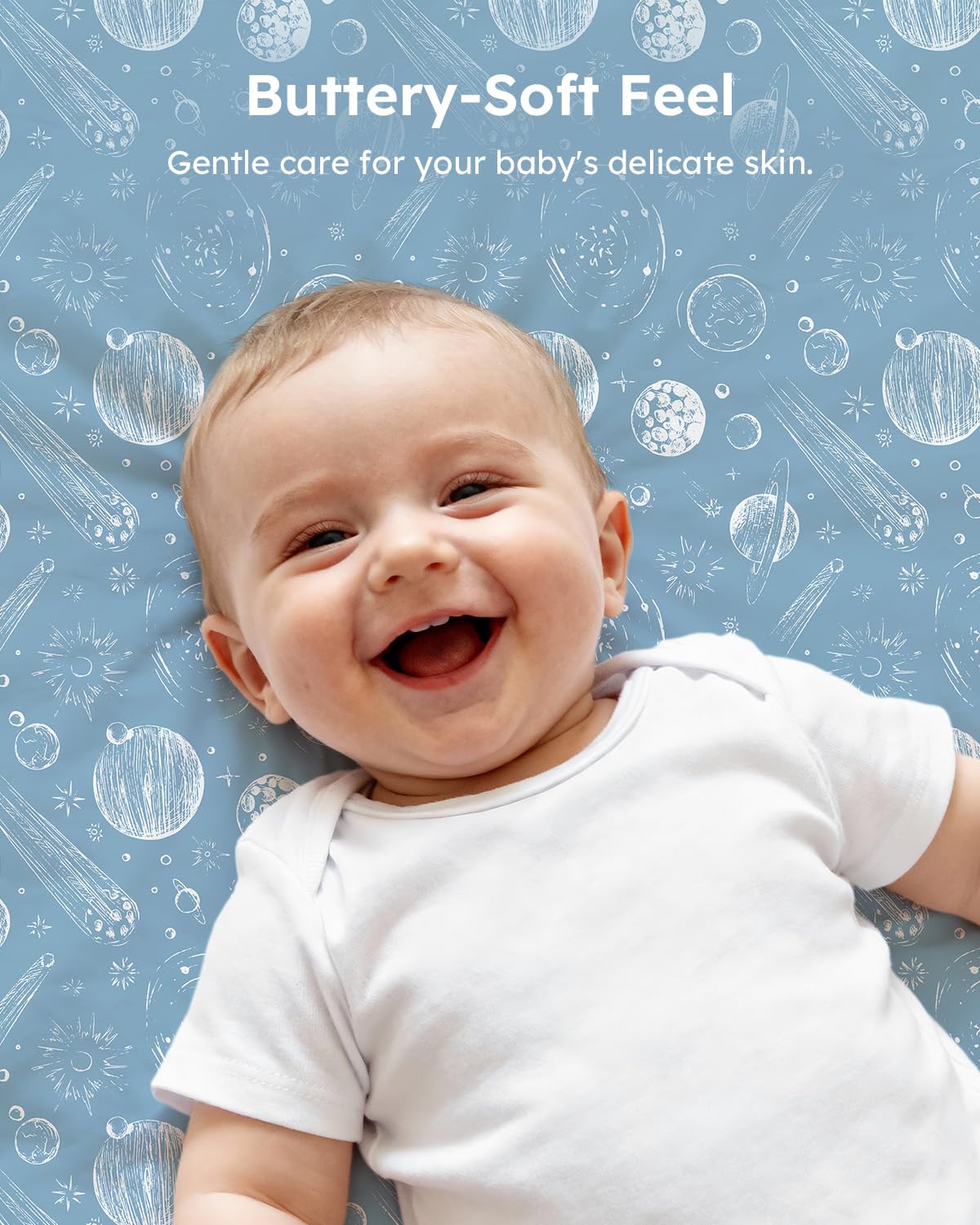 Unnivoll 3-pack includes constellation prints to brighten nursery.