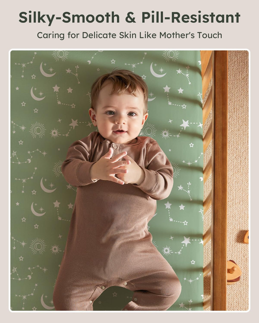 Unnivoll pack and play sheets feature a 5-inch pocket for full 360-degree coverage.