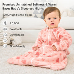Unnivoll sleep sack two-way zip detail enables easy night diaper changes