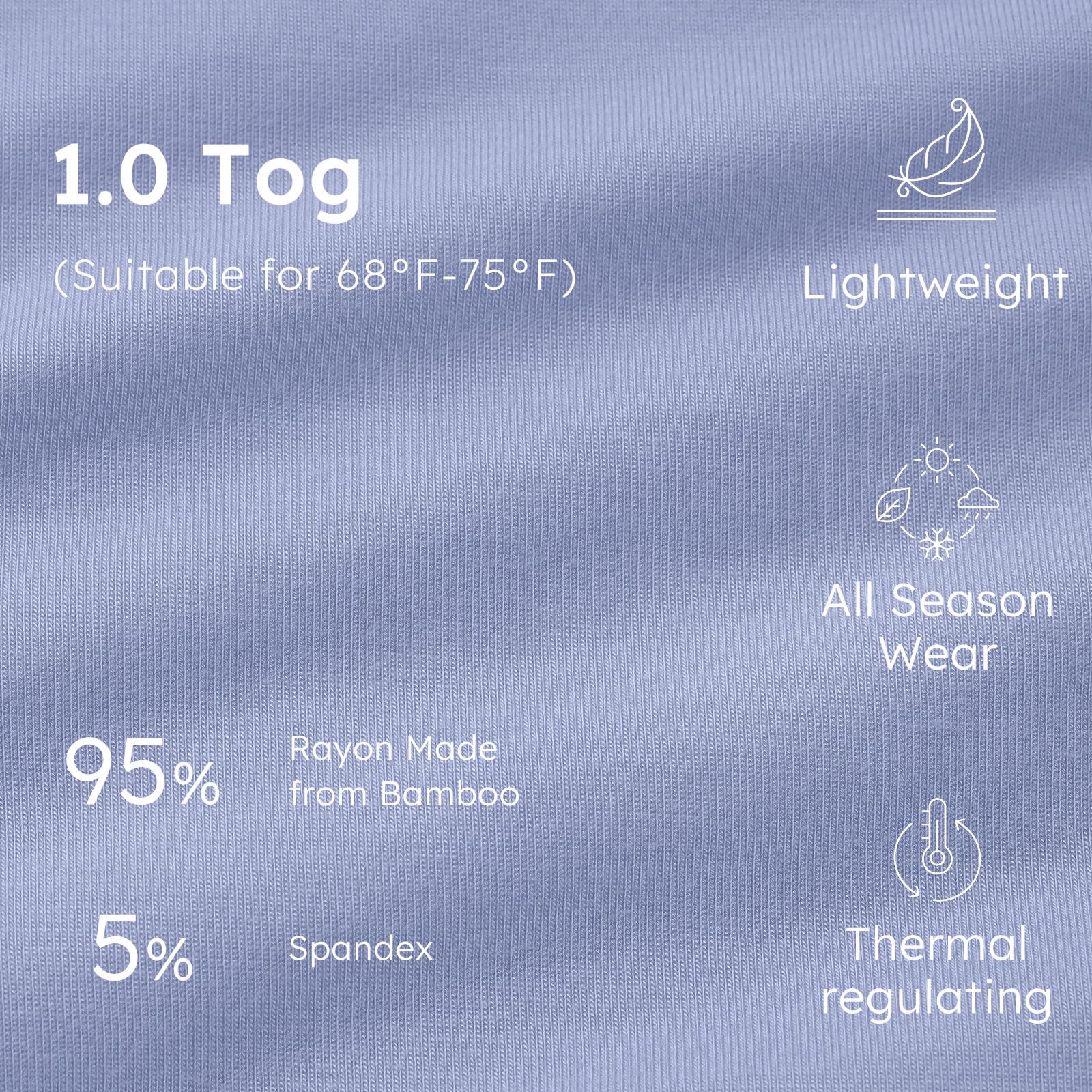 Unnivoll sleep sack airflow design highlights breathable fabric for warmth management