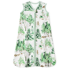 Unnivoll sleep sack front view green prioritizes safety and comfort.