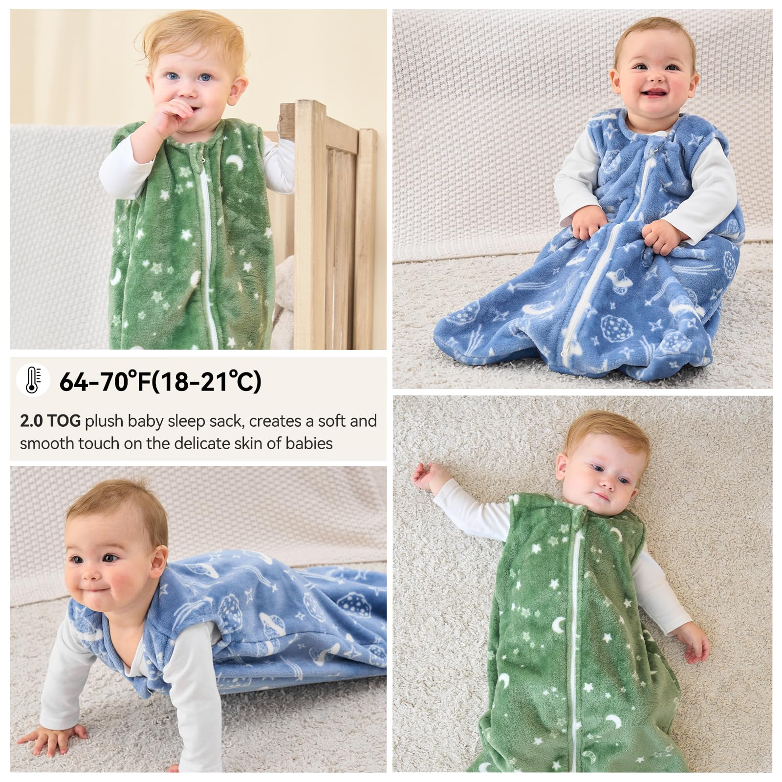 Unnivoll sleep sack is machine-washable for busy families.
