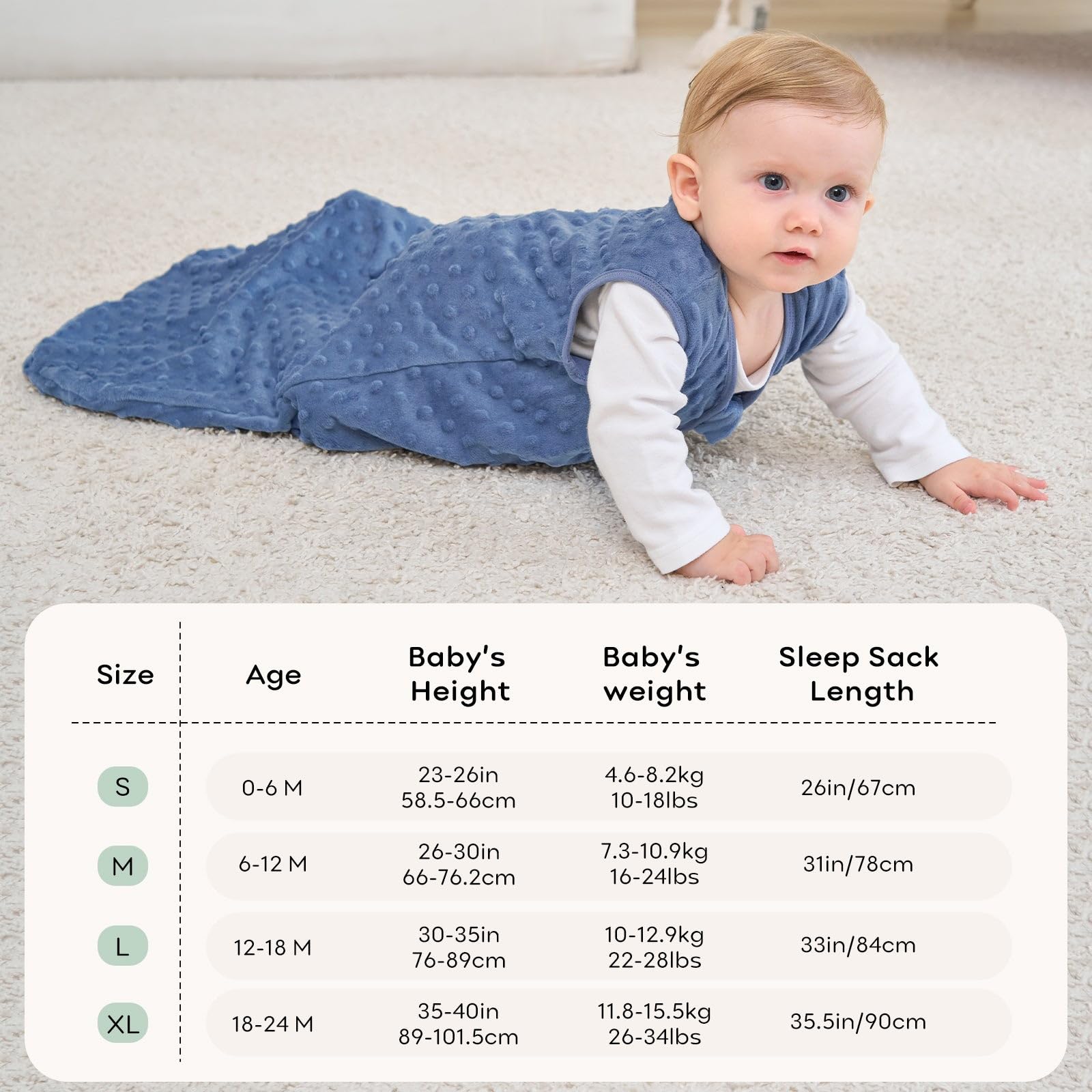 Unnivoll sleep sack is machine washable and dries on low