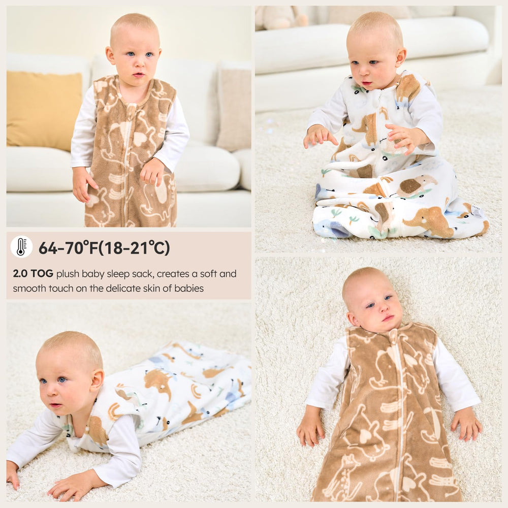 Unnivoll sleep sack size chart helps choose correct fit for 12-18 months.