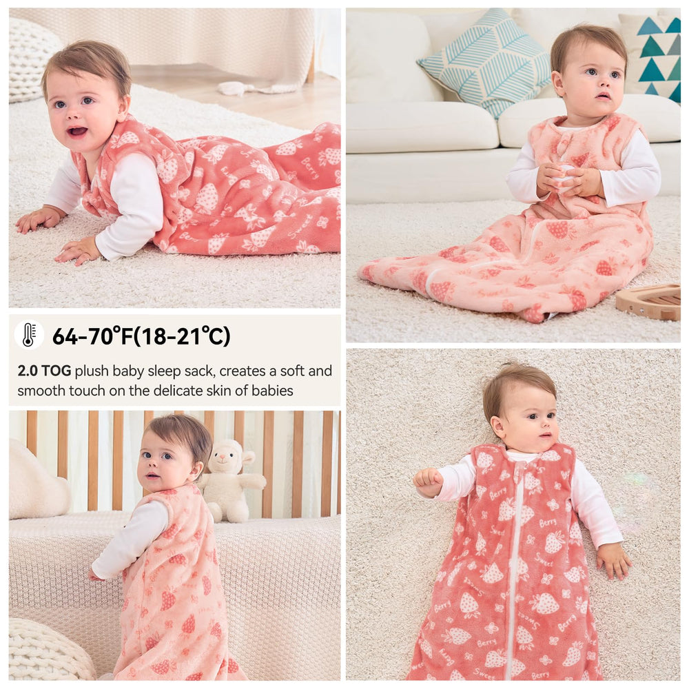 Unnivoll sleep sack size chart indicates growth-friendly options for toddlers.
