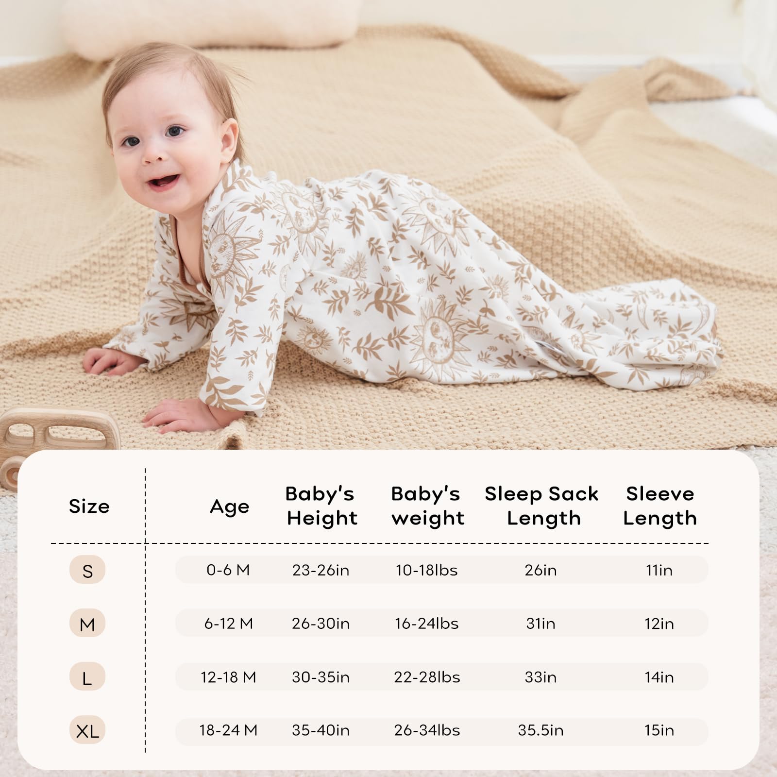 Unnivoll sleep sack zipper guard protecting delicate skin during use.