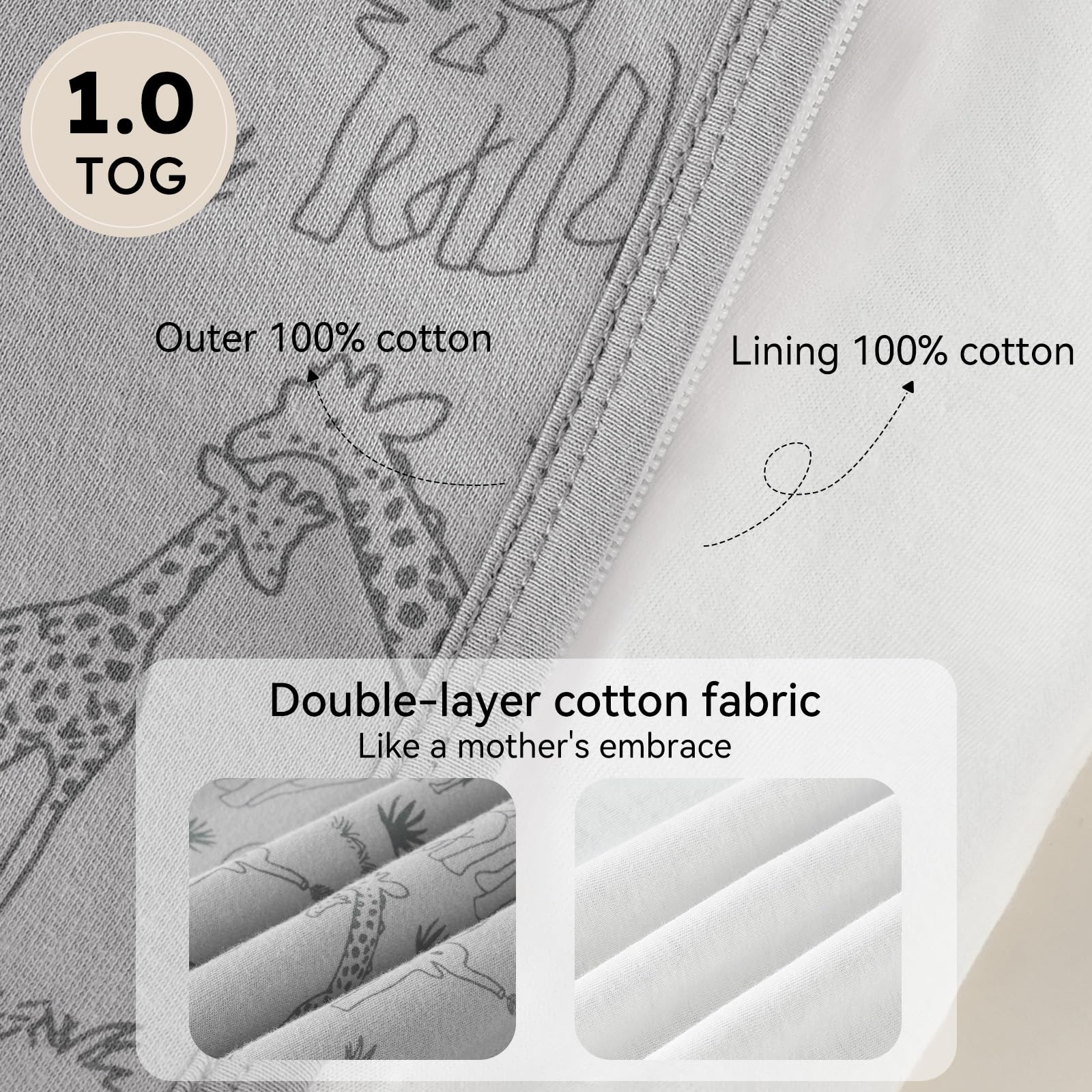 Unnivoll sleeveless design provides room for kicking and airflow.
