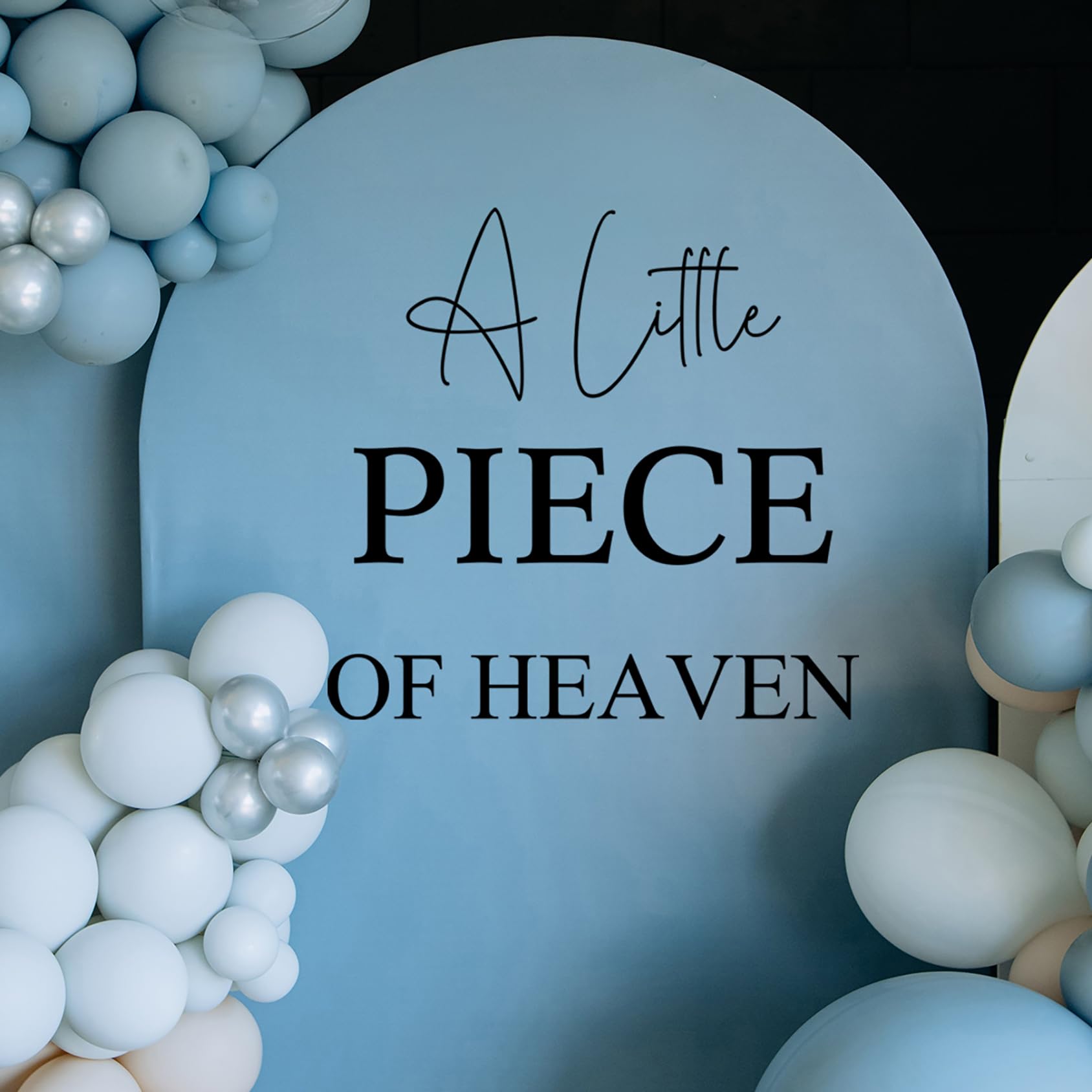 Unonede A Little Piece of Heaven Decal baby shower decor with residue-free removal