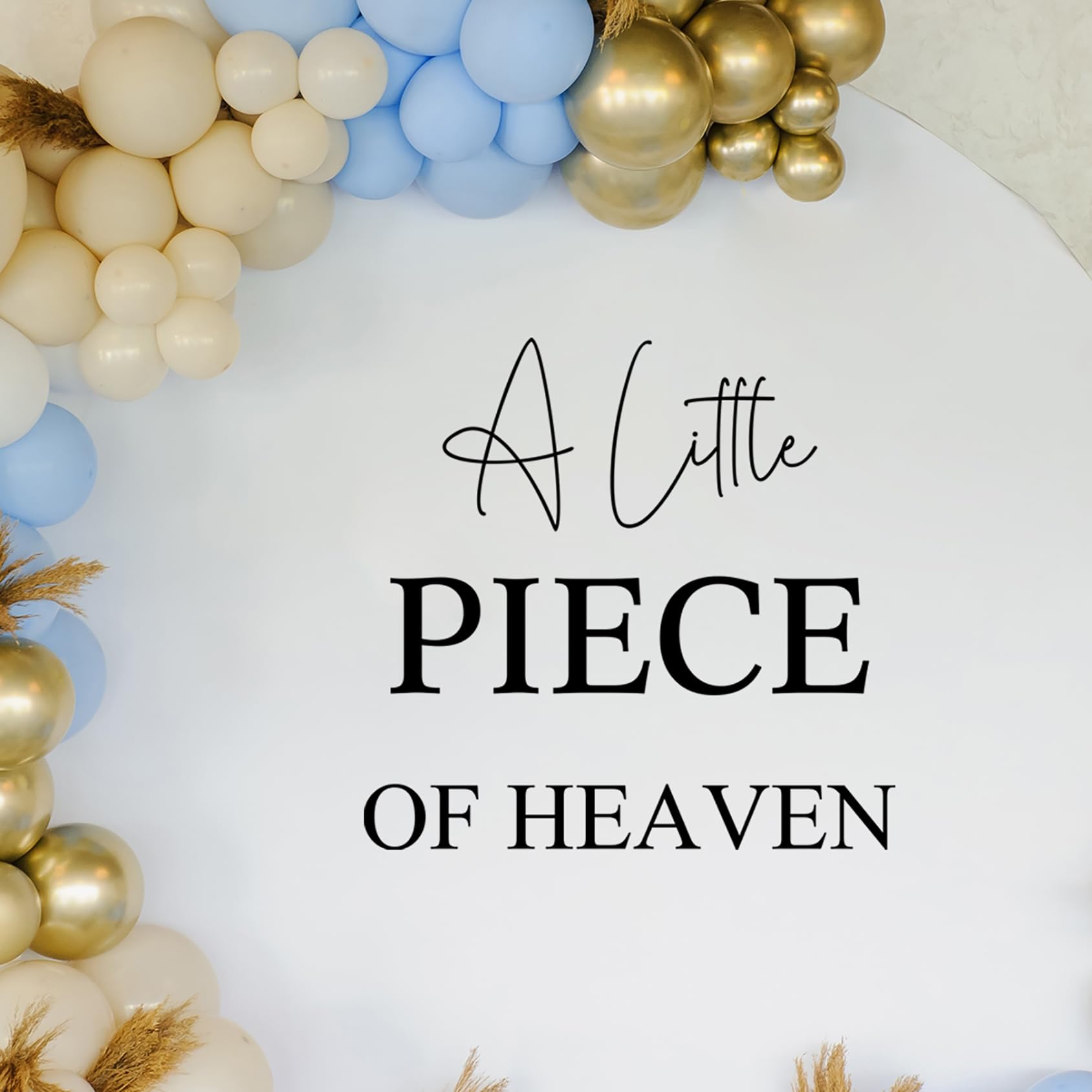 Unonede A Little Piece of Heaven Decal easy removal and multi-surface application for walls
