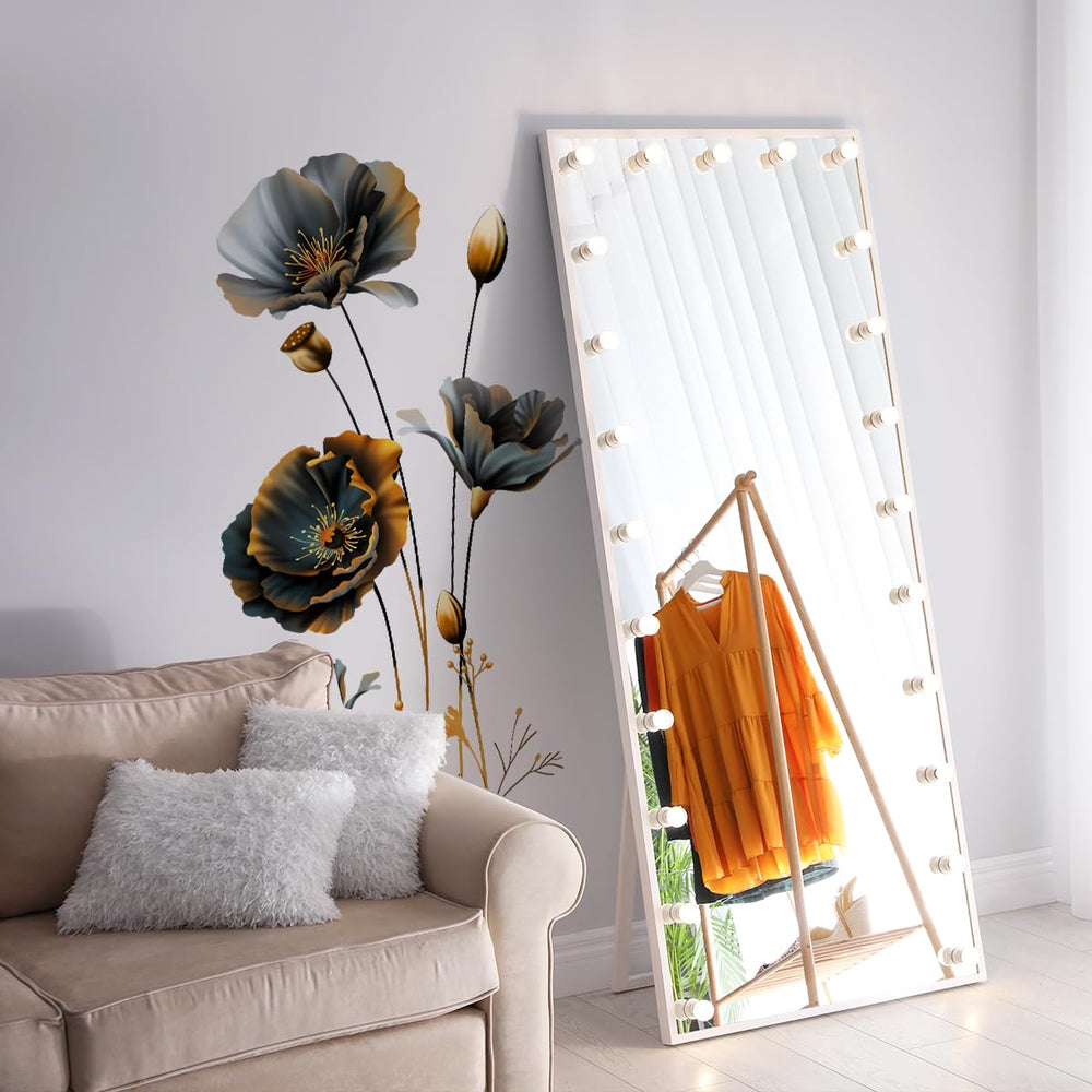Unonede bedroom decor set enhances nurseries and bedrooms with floral drama.