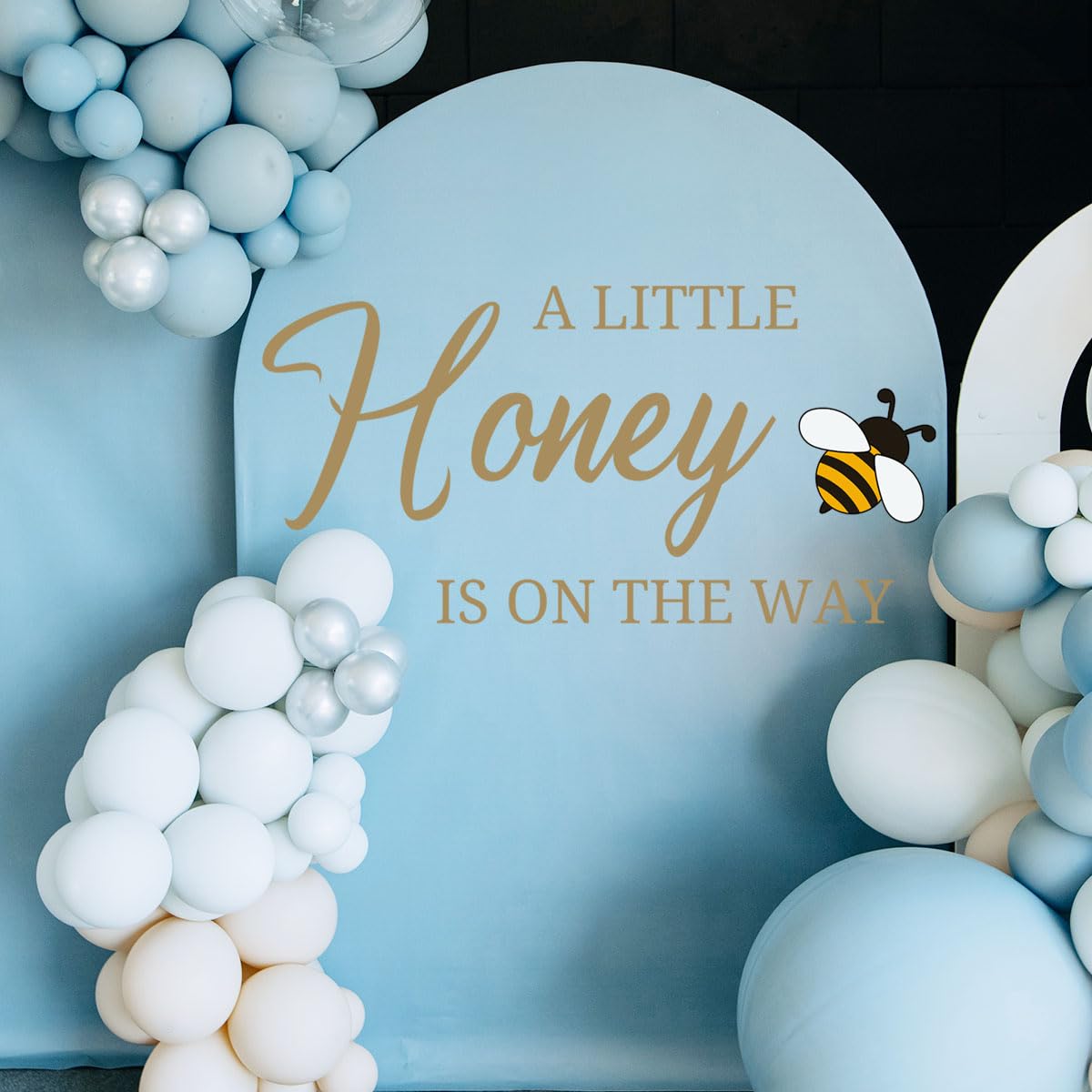 Unonede bee-themed baby shower sign wall adds elegant, removable decor to nursery or living room