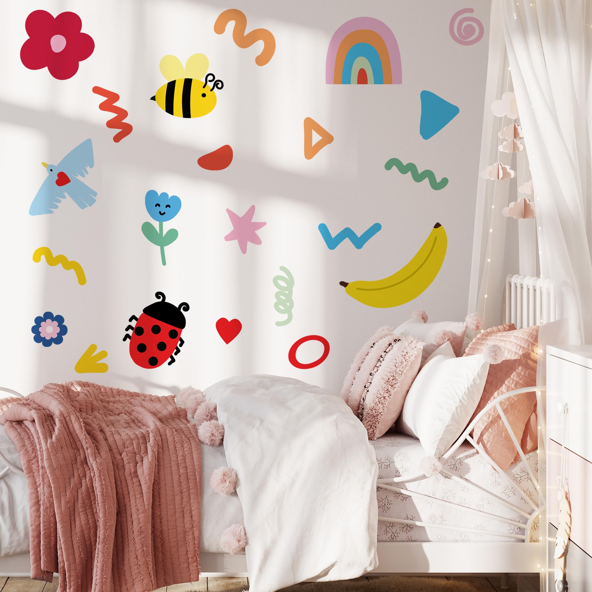 Unonede versatile decor suits bedrooms, nurseries, and playrooms.