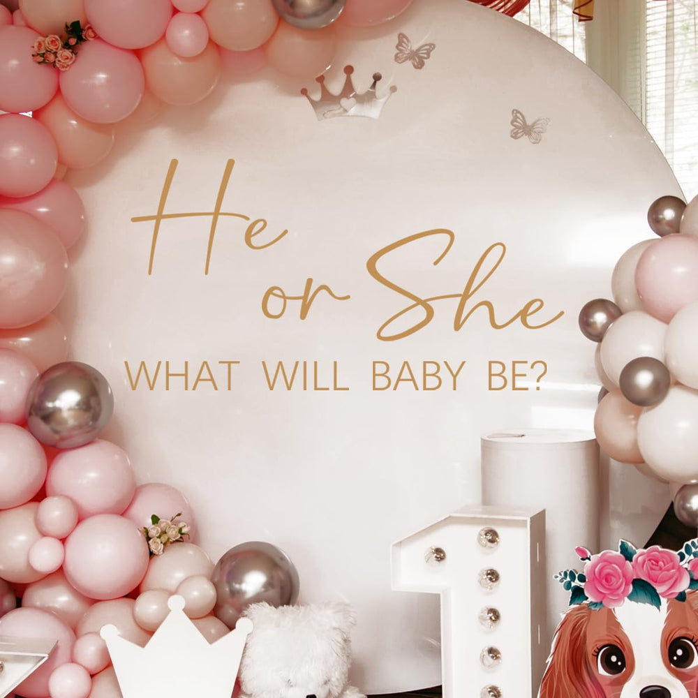 Unonede gender reveal decal suits nursery and living spaces for versatile use.