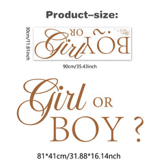 Unonede Girl or Boy Decal backdrop creates memorable baby shower photos.