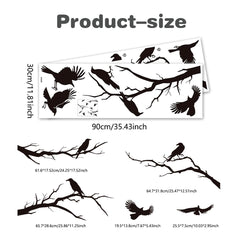 Unonede-winter-branch-wall-stickers highlight stark branches to frame seasonal scenes on walls.