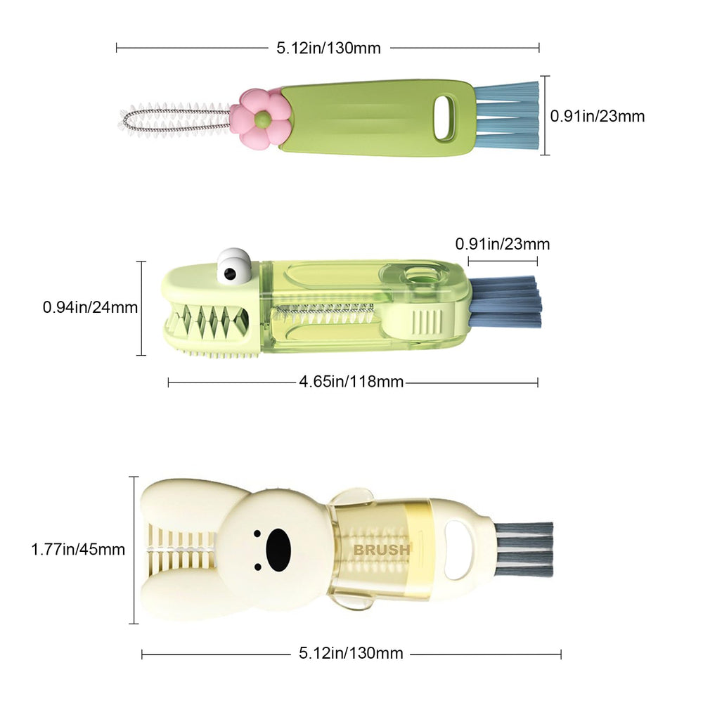 Unngeigei cleaning brush set package for convenient use and storage