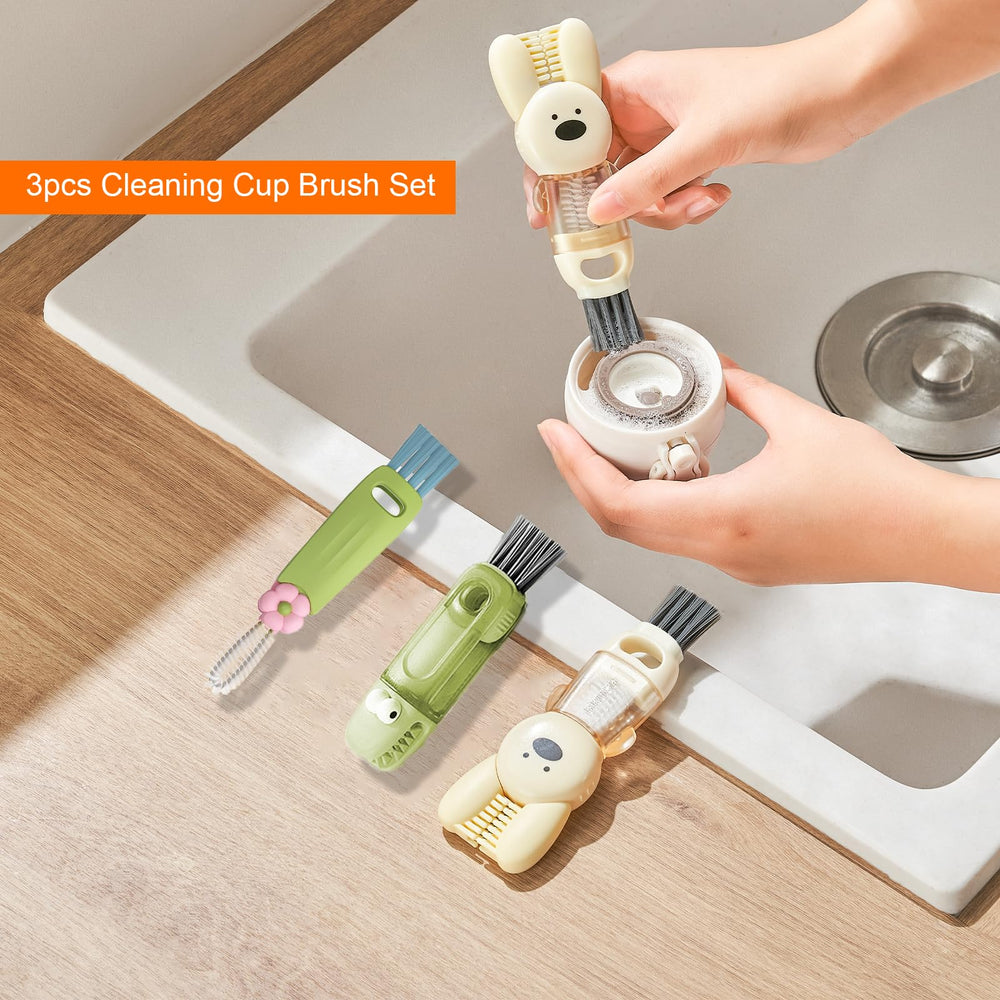 Unngeigei swivel brush set shows 180-degree flexibility for easy handling