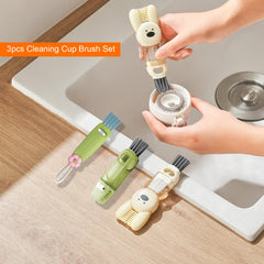 Unngeigei swivel brush set shows 180-degree flexibility for easy handling