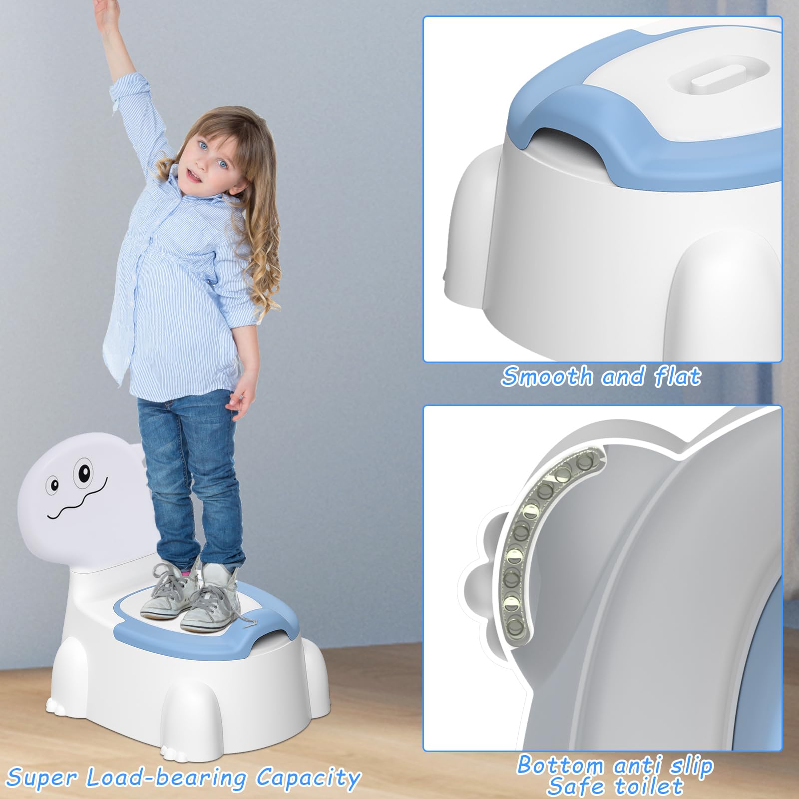 Unseki potty seat Indigo removable urinal eases cleanup after potty