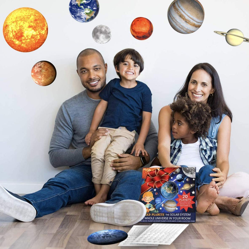 UNTOLD PLANETS space-themed decor for boys' rooms creates immersive stargazing vibes.