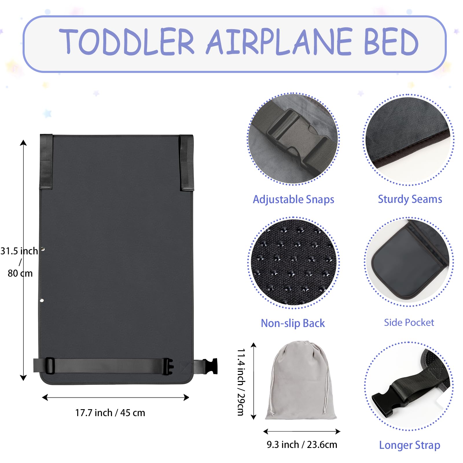 UNTREE anti-slip bottom keeps the bed steady during flight