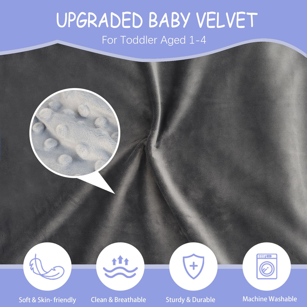 UNTREE airplane bed with soft velvet blanket provides warmth and security