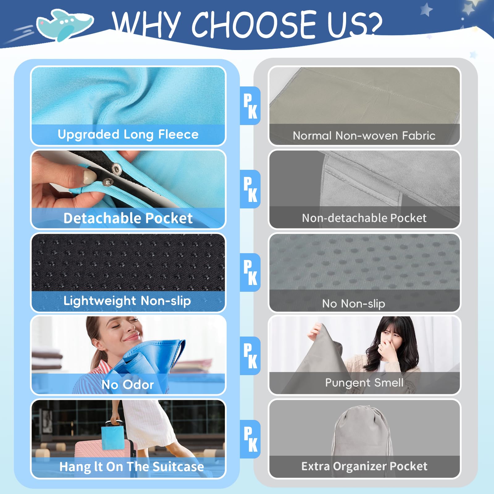 UNTREE packaging for the bed highlights on-the-go hygiene and compact storage.