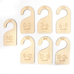UOAOU 1-24 months wooden dividers help keep outfits visible