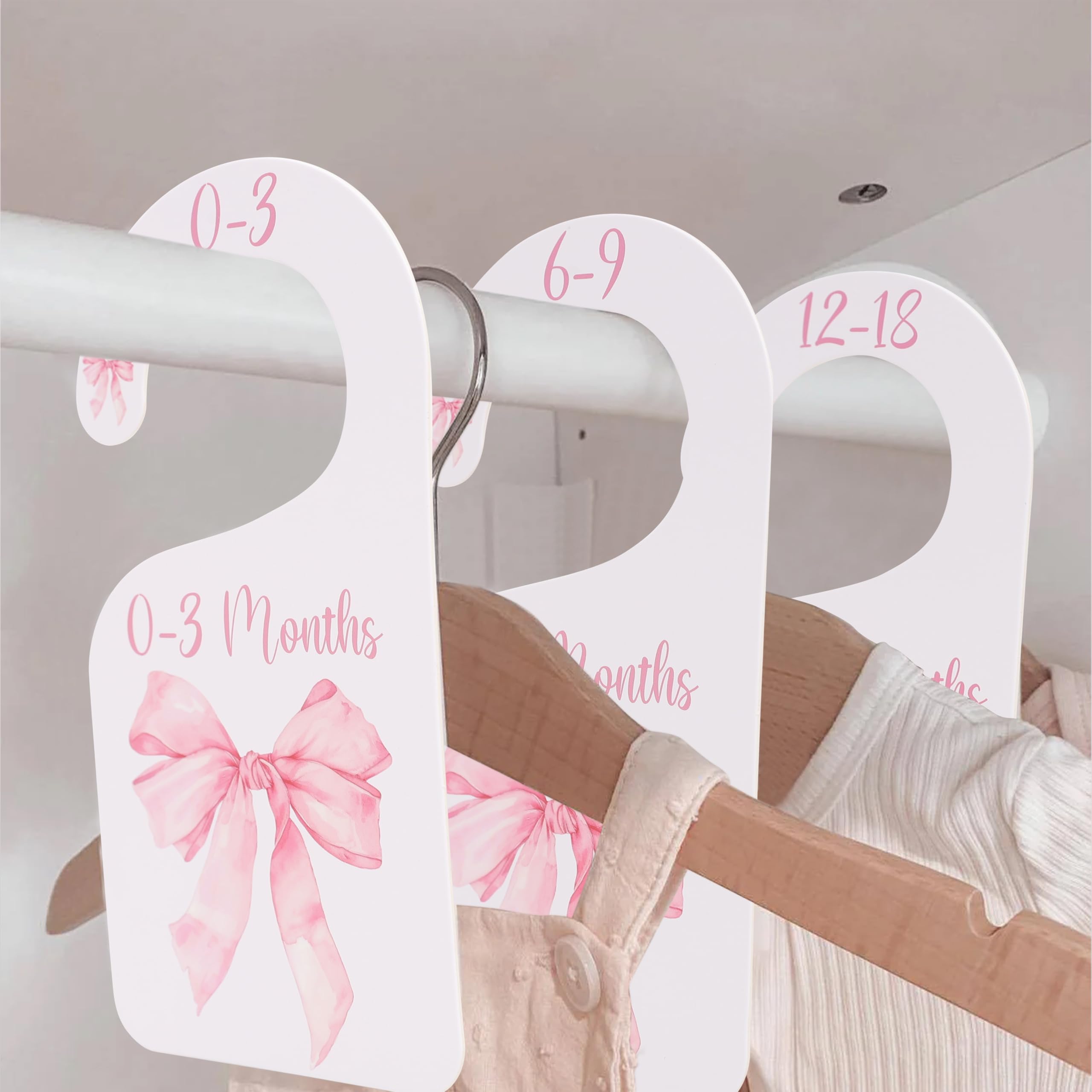 Soft pink finish complements pink-themed nurseries and gender-neutral spaces.