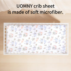 UOMNY crib sheet 360-wrap fit keeps standard cribs securely covered.