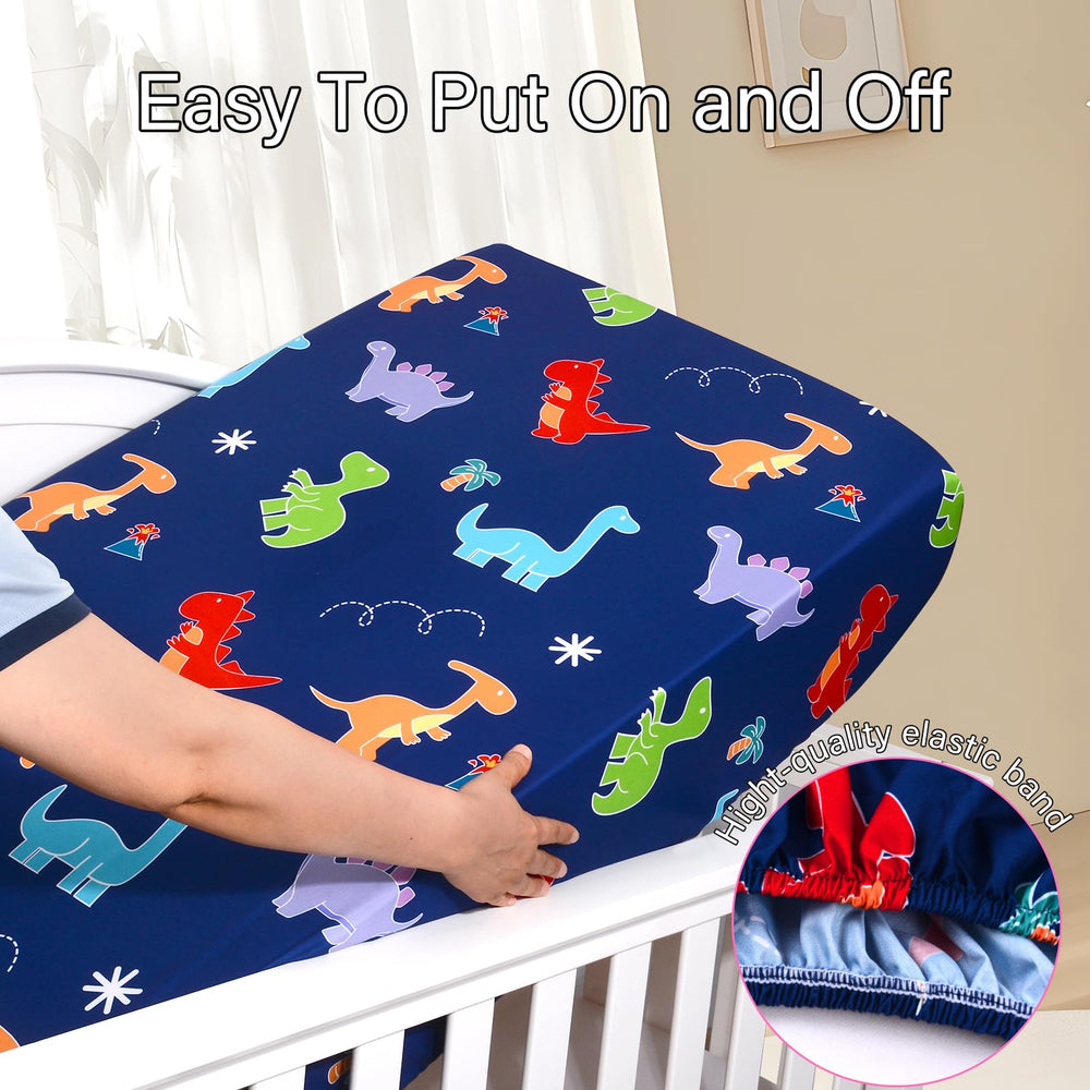 UOMNY crib sheet fits standard crib mattresses securely