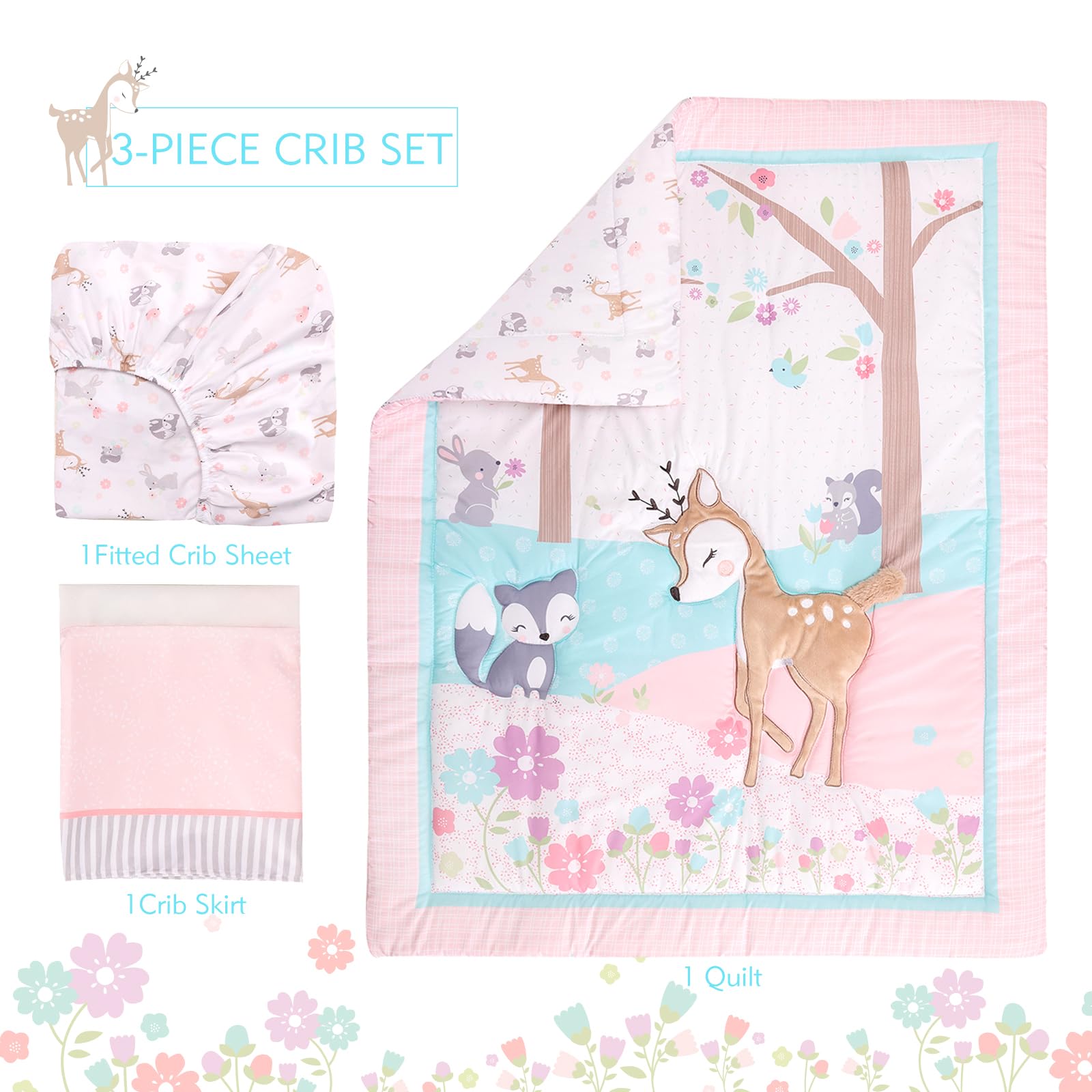 UOMNY nursery decor woodland theme elevates baby's room ambiance.
