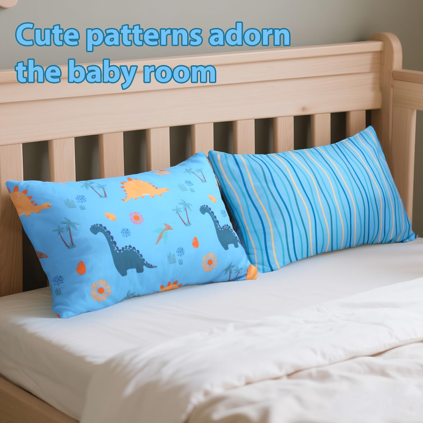 UOMNY toddler pillowcase machine-wash friendly for simple care and maintenance.